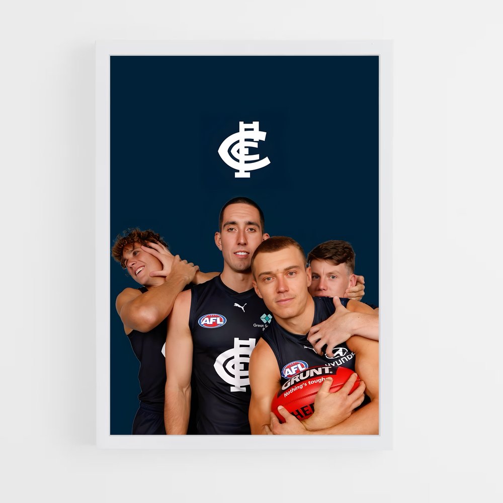 Poster Carlton Spirit – affiche Football australien (vue 3)